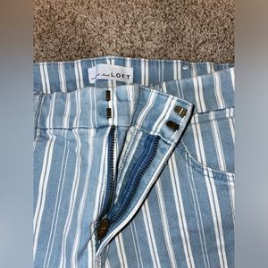 LOFT Railroad Skinny Pant Size 10